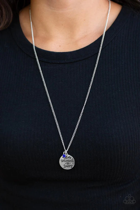 Star-Spangled Sass - Blue ♥ Necklace