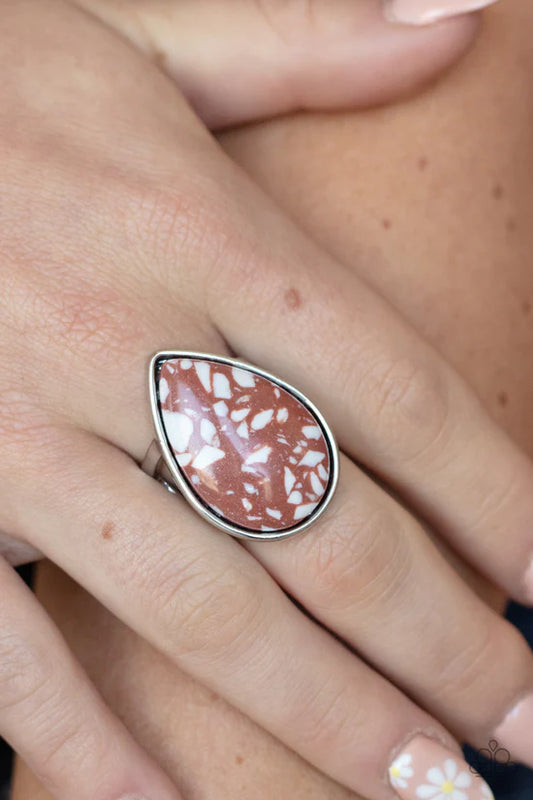 Stormy Sunrise - Brown ♥ Ring