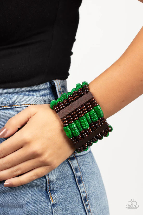 Vacay Vogue - Green ♥ Bracelet