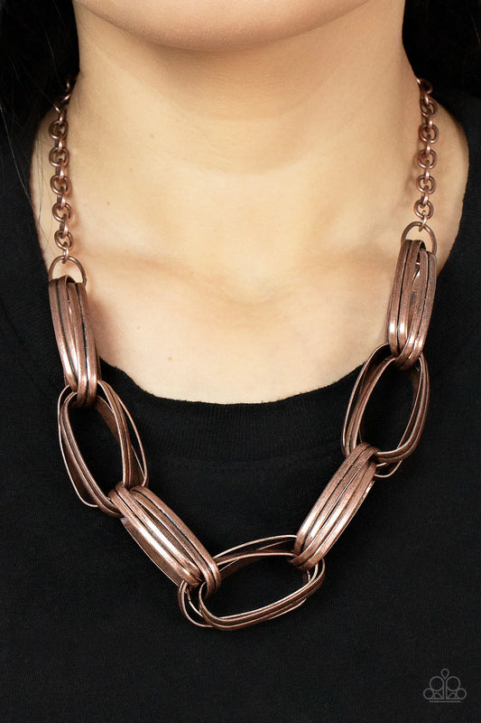 Fiercely Flexing - Copper ♥ Necklace