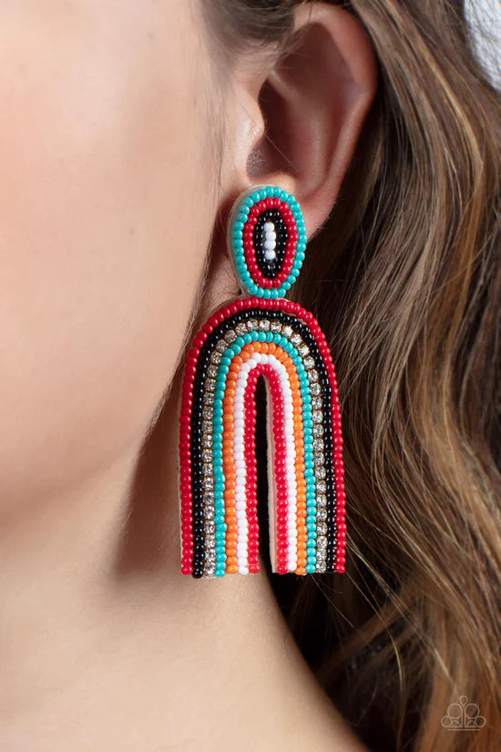 Rainbow Remedy 3 - Multi ♥ Post Earrings