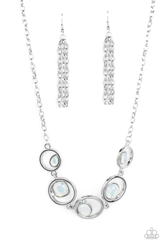 Big Night Out - White ♥ Necklace