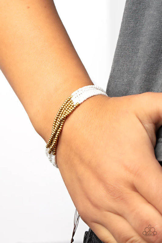 BEAD Bold - White ♥ Bracelet