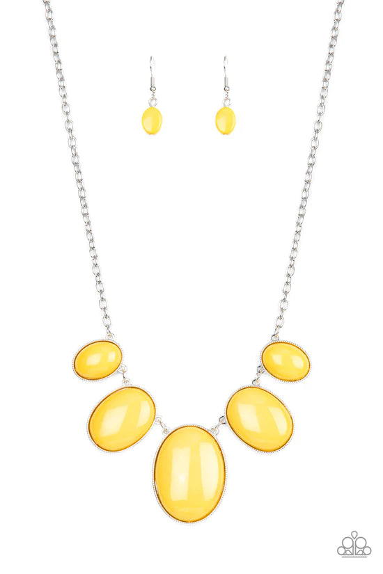 Vivacious Vanity - Yellow ♥ Necklace