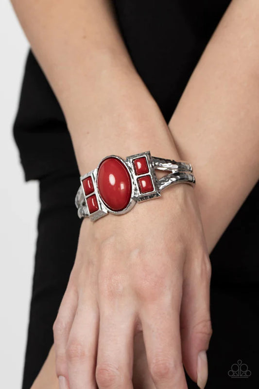 A Touch of Tiki - Red ♥ Bracelet