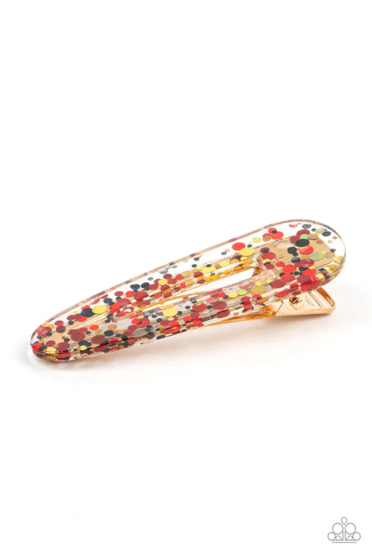 Wish Upon a Sequin - Red ♥ Hair Clip