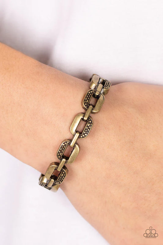 Powerhouse Plunder - Brass ♥ Bracelet