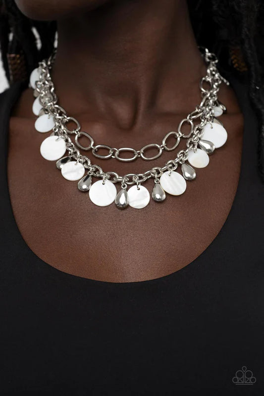 Beachfront Fabulous - White ♥ Necklace
