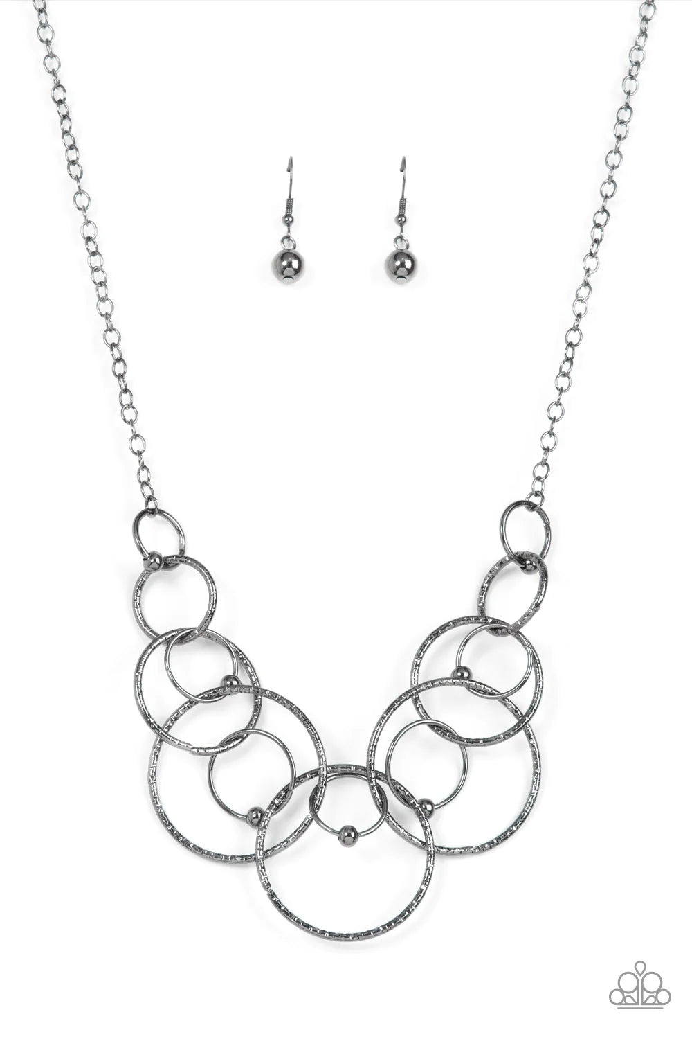 Encircled in Elegance - Black ♥ Necklace