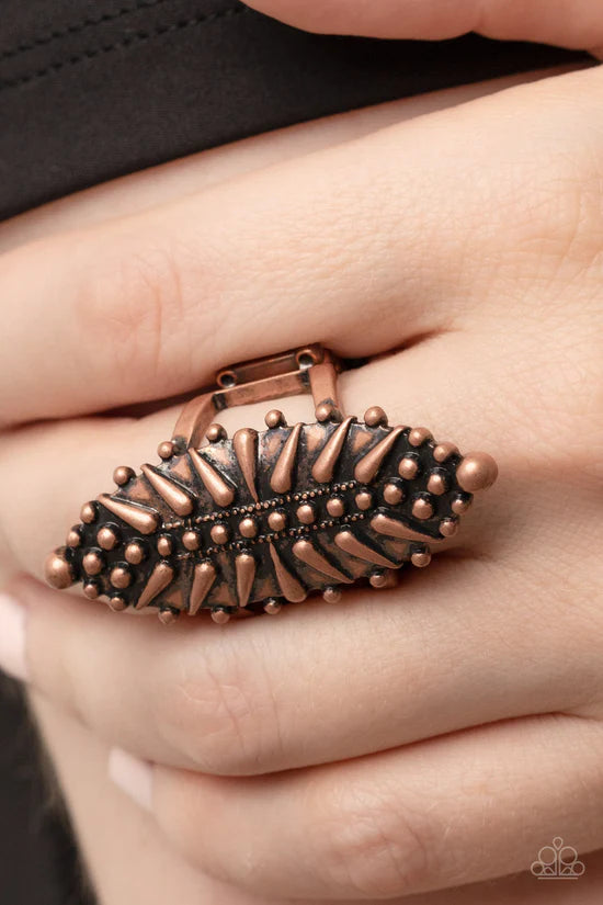 Bump, Set, Spike! - Copper ♥ Ring