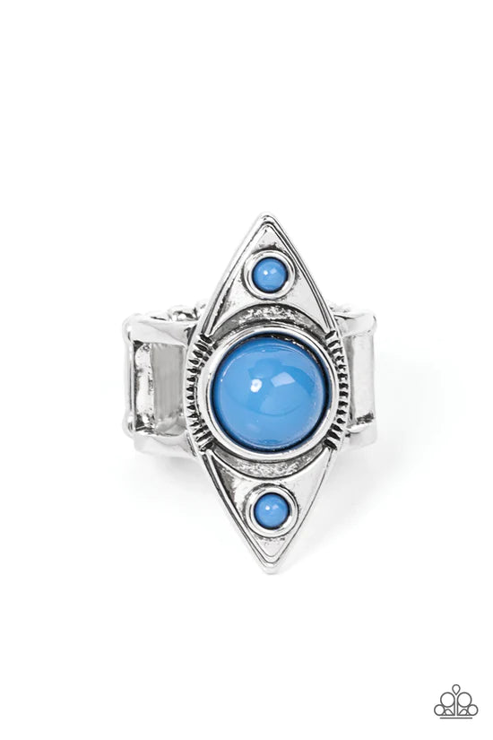 Pivoting Point - Blue ♥ Ring