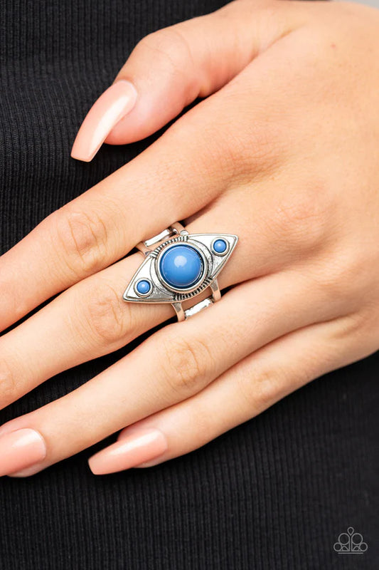 Pivoting Point - Blue ♥ Ring