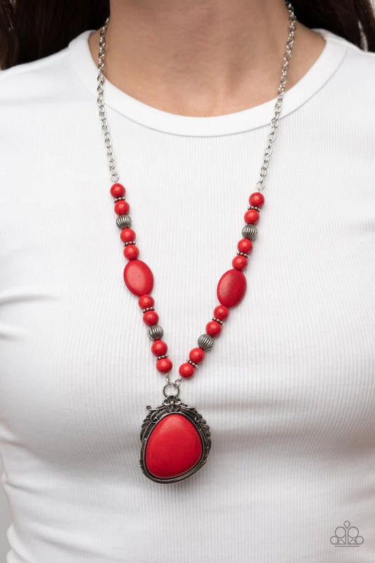 Southwest Paradise - Red ♥ Necklace