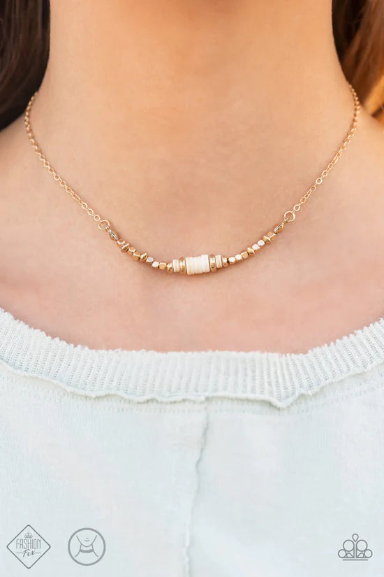 Retro Rejuvenation - Gold ♥ Necklace