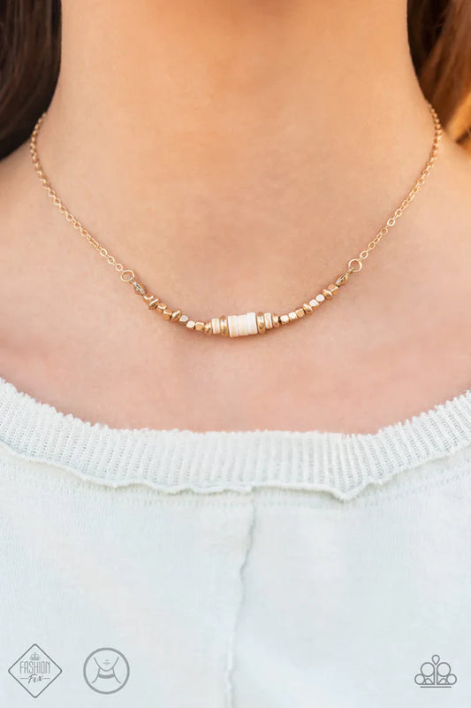 Retro Rejuvenation - Gold ♥ Necklace