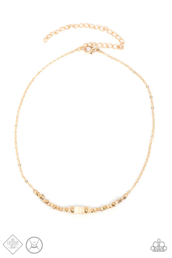 Retro Rejuvenation - Gold ♥ Necklace