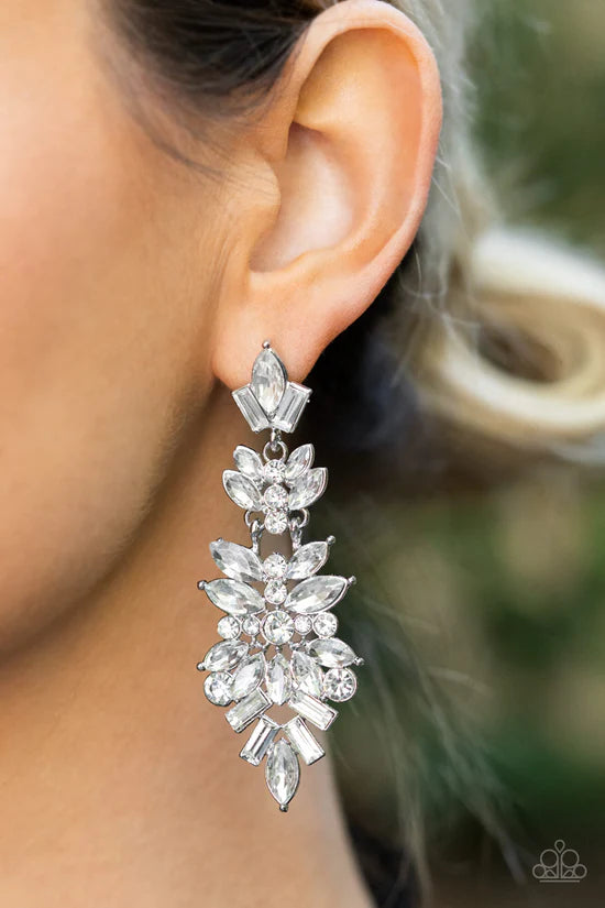 Frozen Fairytale - White ♥ Post Earrings