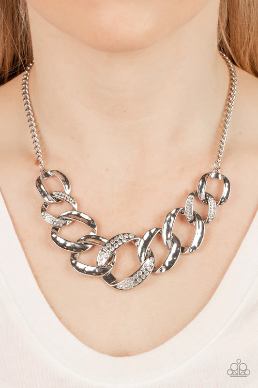 Bombshell Bling - White ♥ Necklace