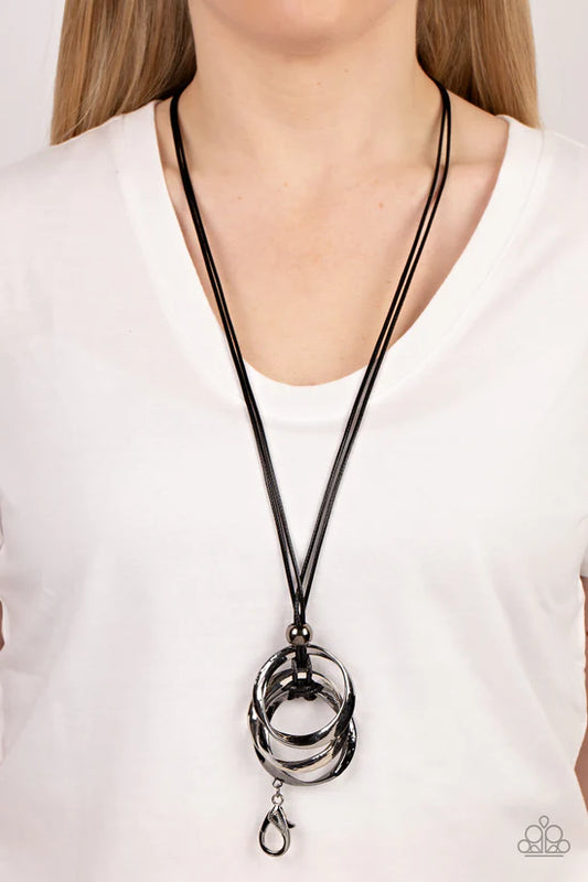 Harmonious Hardware - Black ♥ Lanyard