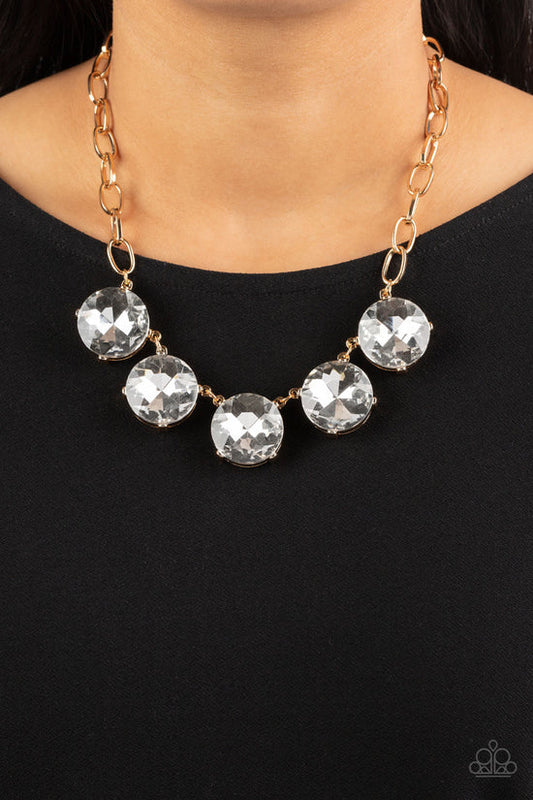 Limelight Luxury - Gold ♥ Necklace