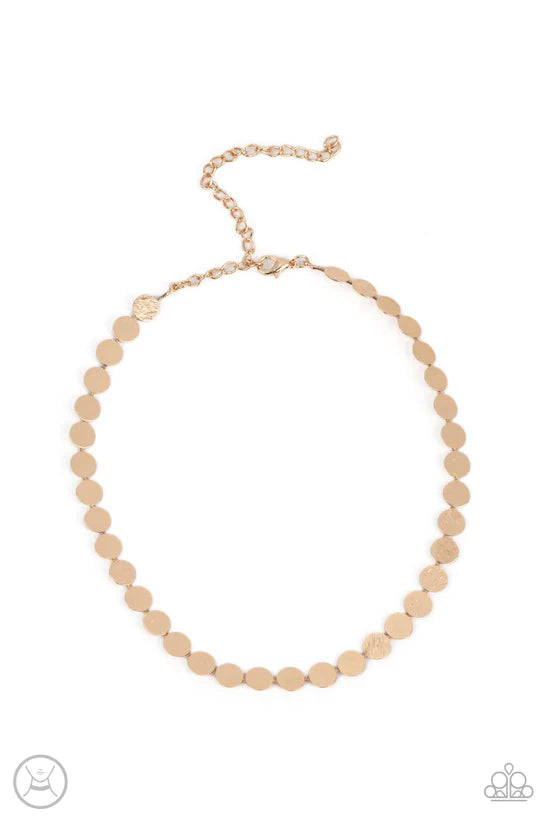 Flash Mob Flicker - Gold ♥ Necklace