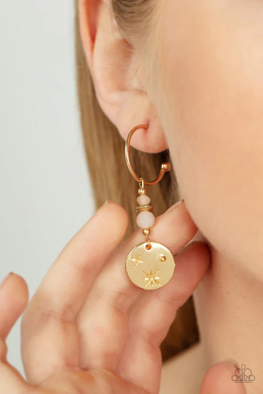 Artificial STARLIGHT - Gold ♥ Earrings