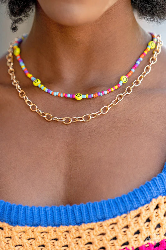 Happy Looks Good on You - Multi ♥ Necklace