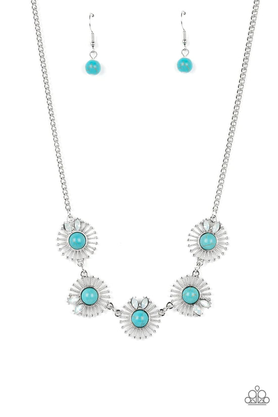 Fully Solar-Powered - Blue ♥ Necklace