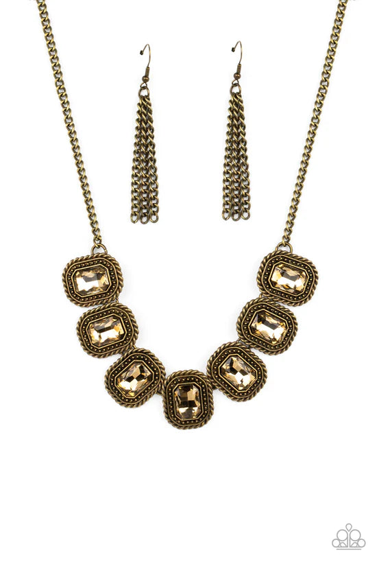 Iced Iron - Brass ♥ Necklace