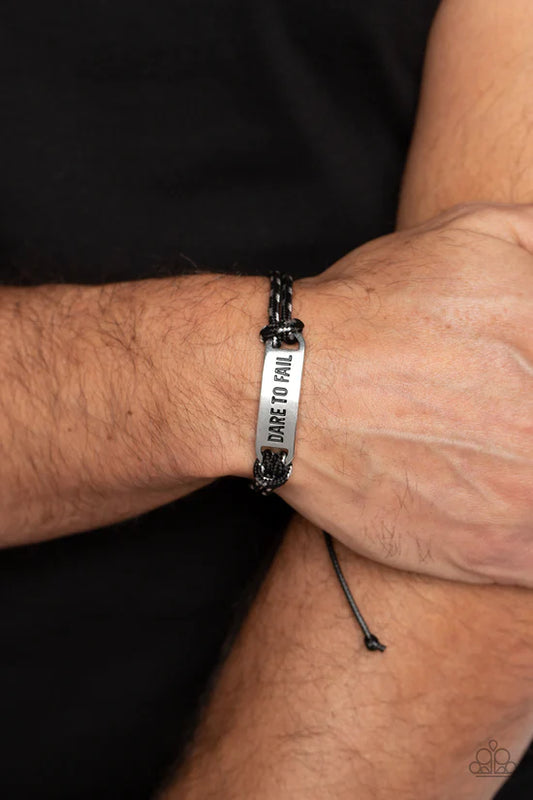 Dare to Fail - Black ♥ Bracelet