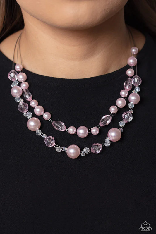 Parisian Pearls - Pink ♥ Necklace