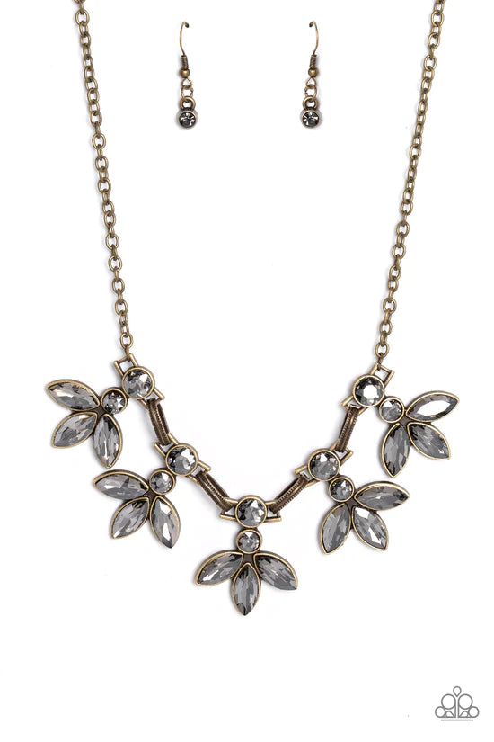 Dauntlessly Debonair - Brass ♥ Necklace