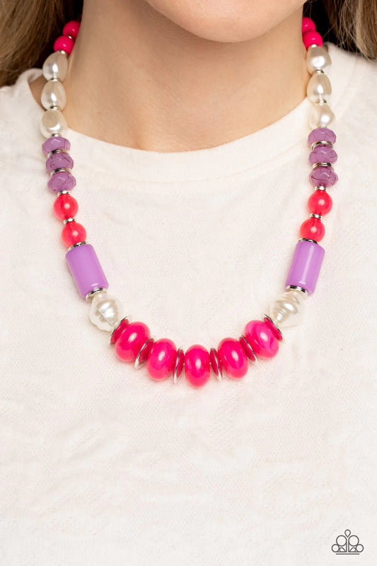 A SHEEN Slate - Pink ♥ Necklace