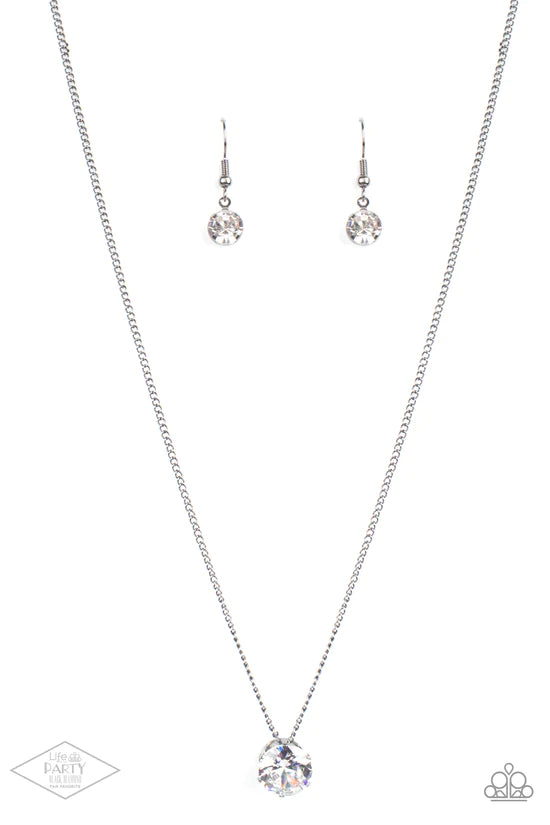 What A Gem - Gunmetal ♥ Necklace